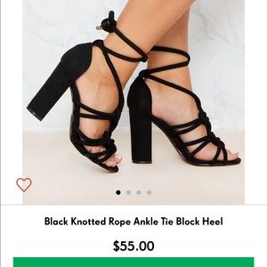 PrettyLittleThing Block Heel NWOT Size 8 Heels